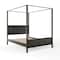 Martha Stewart Hayes Queen Size Solid Wood Canopy Platform Bed w/Wood Headboard and Footboard, Dark Gray MG-90025-CQ-DKGY-MS - alternate 4